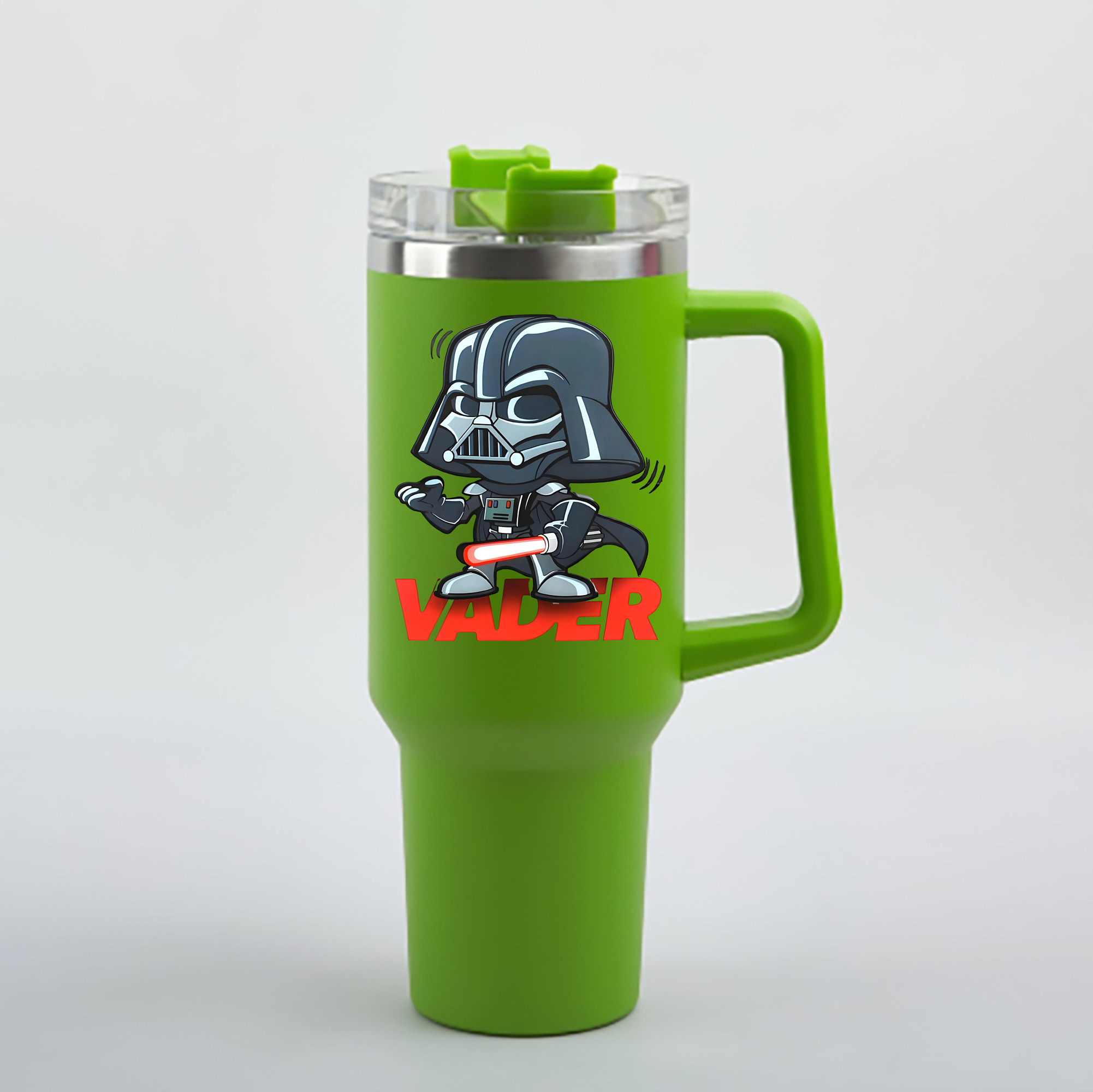 （画像用） スター・ウォーズ Star Wars 1200mL車用タンブラー - クリスタルステッカー（プラスチックストロー付き）